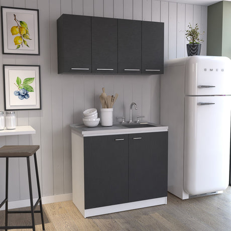 Aztec Utility Sink and Wall Cabinet Kitchen Set