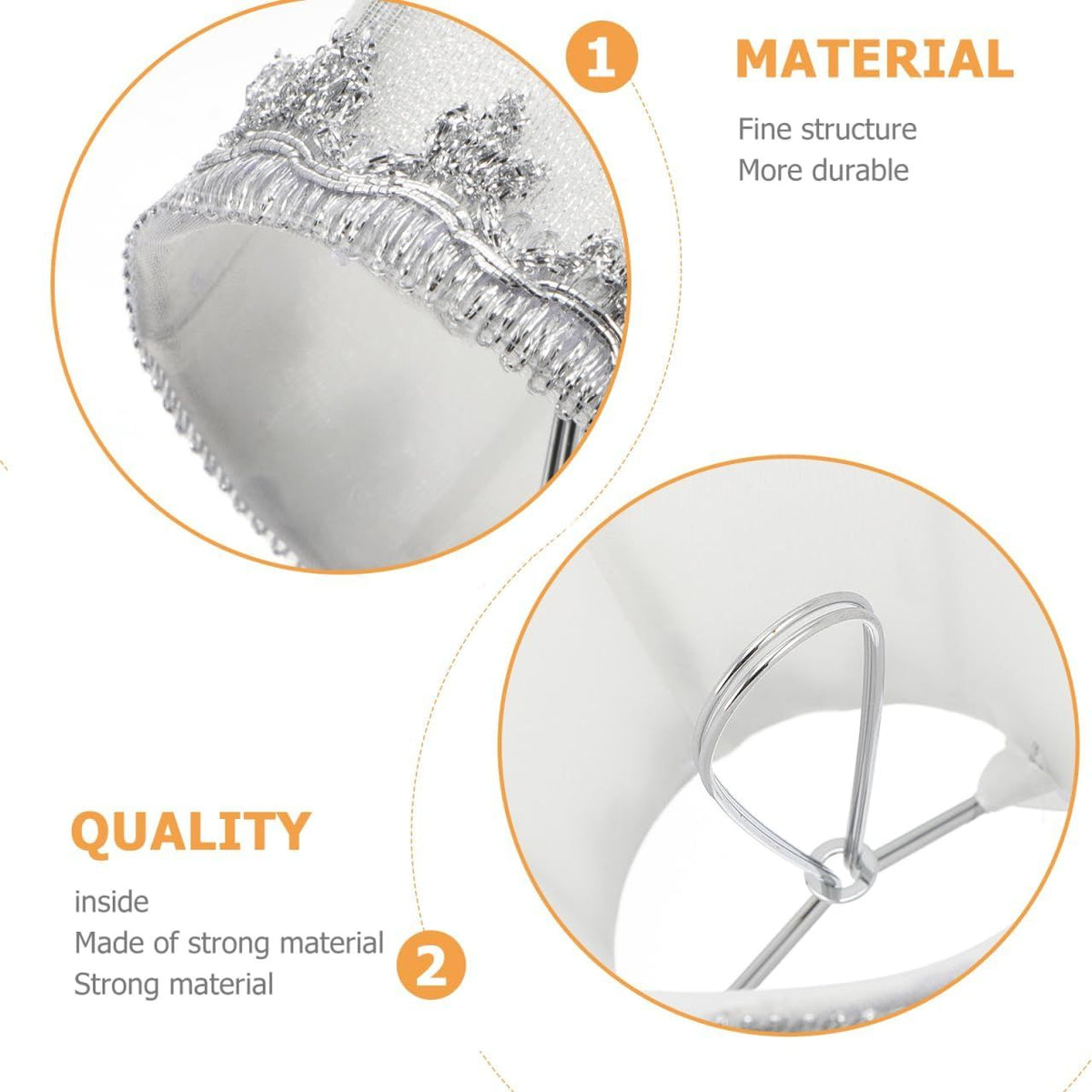 Baluue Farmhouse Clip-On Lamp Shade
