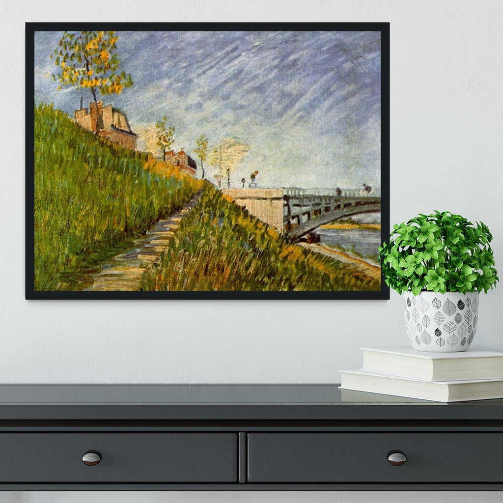 Van Gogh Banks of the Seine Framed Print