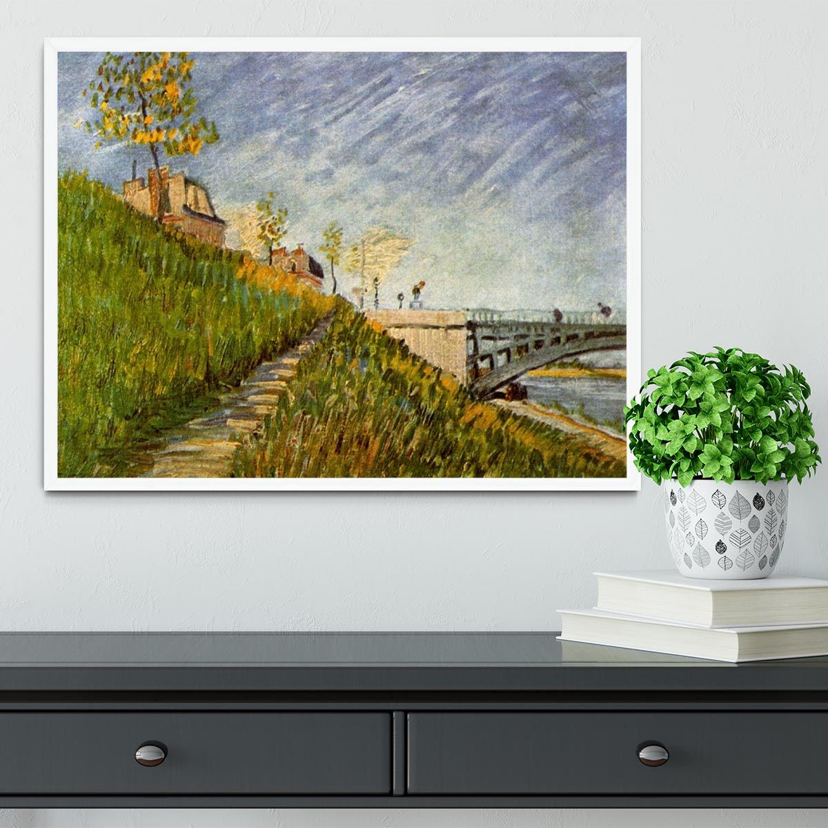 Van Gogh Banks of the Seine Framed Print