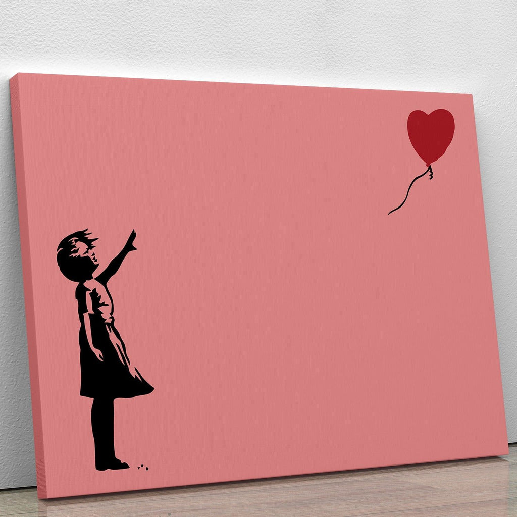 Banksy Balloon Heart Girl Red Wall Art
