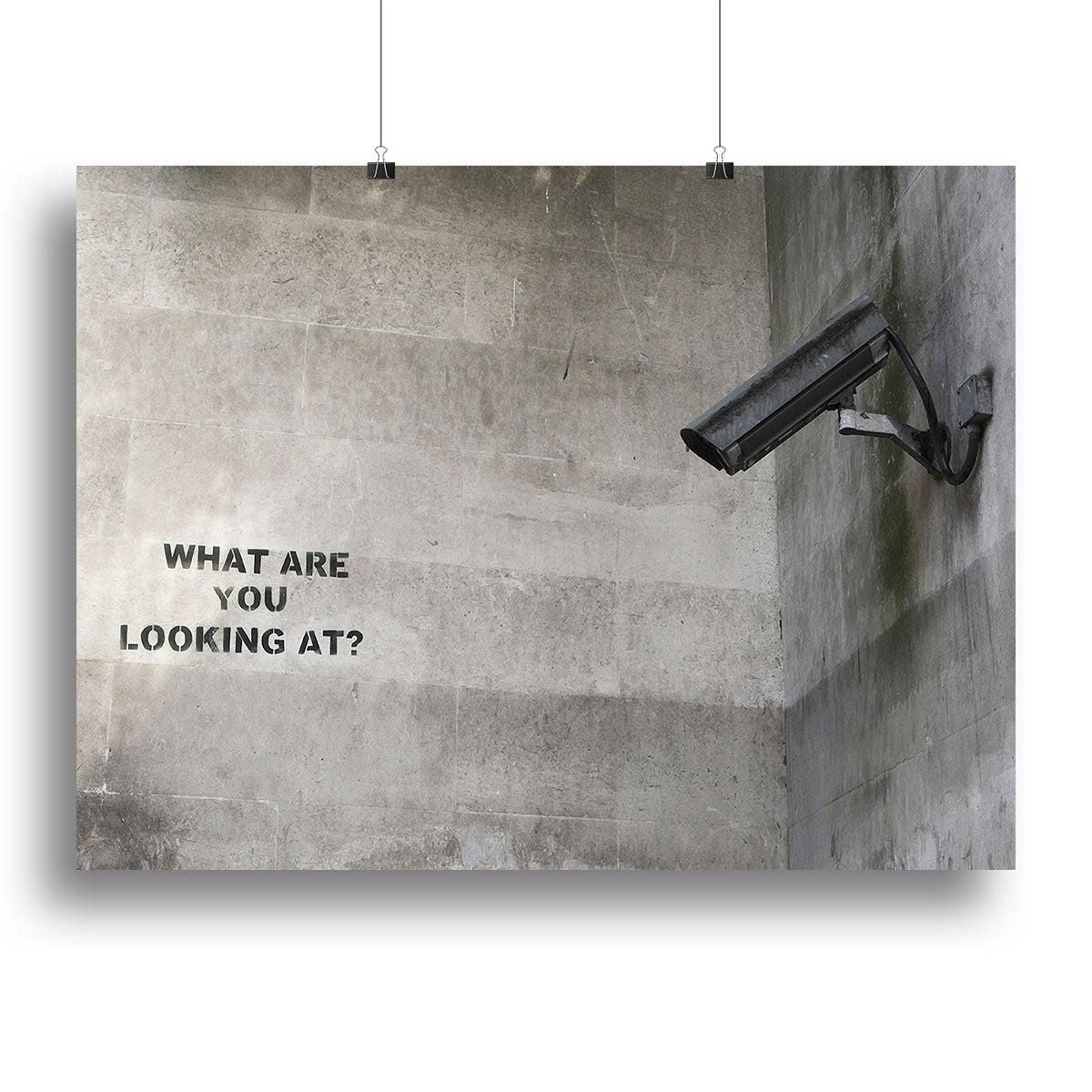 Banksy CCTV What Are You Looking At Wall Art