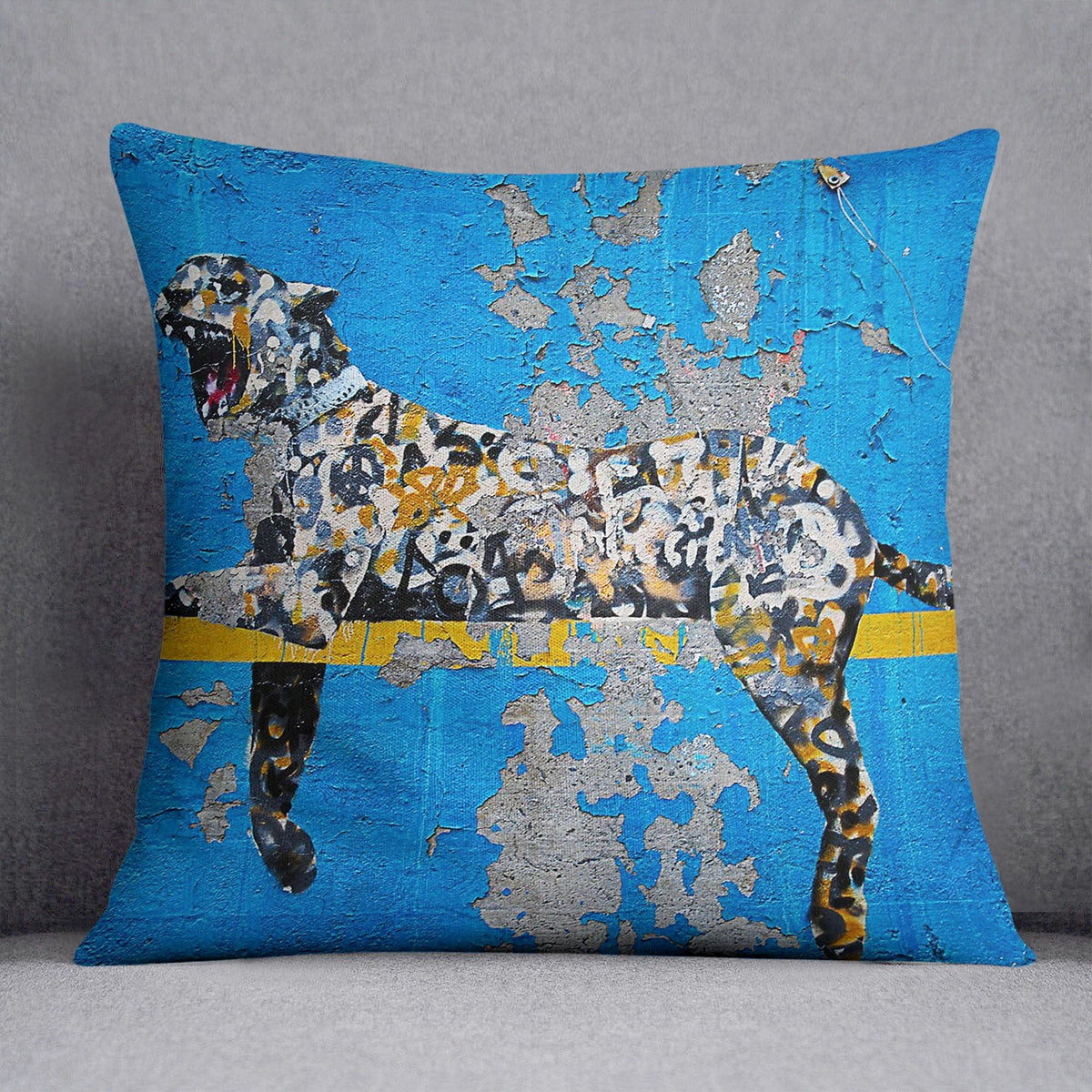 Banksy Cheetah Cushion with Removable Cover