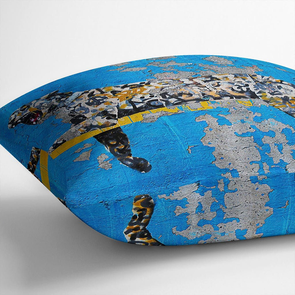 Banksy Cheetah Cushion with Removable Cover