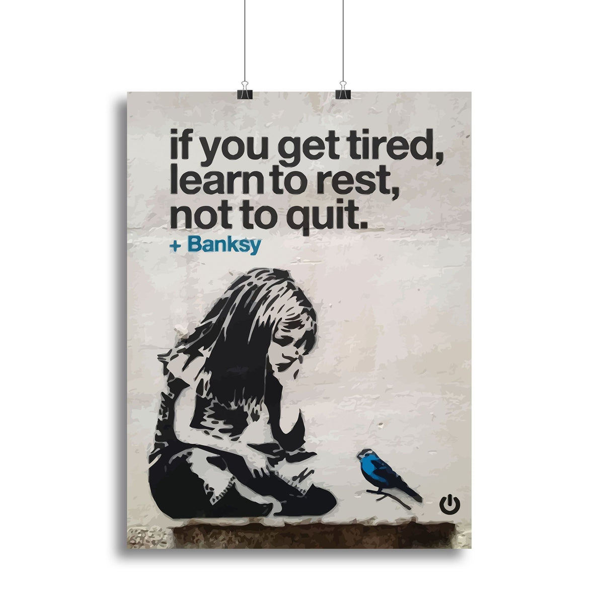 Banksy “If You Get Tired” Wall Art