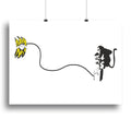 Banksy Monkey Banana Bomb Print or Poster