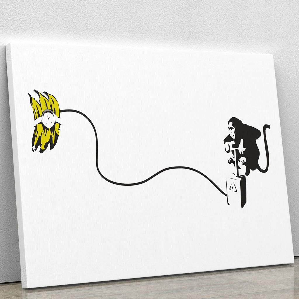Banksy Monkey Banana Bomb Print or Poster
