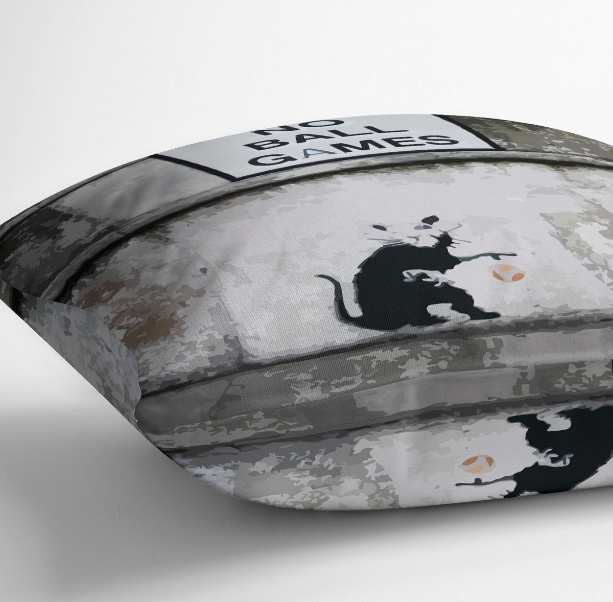 Banksy Monkey Banana Bomb Red Cushion