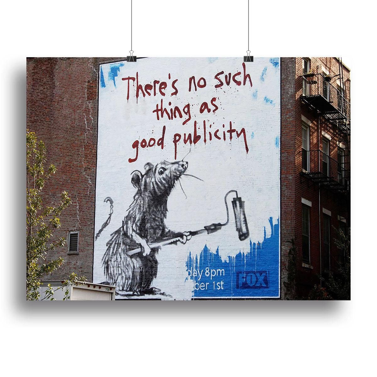 Banksy No Such Thing As Good Publicity Wall Art