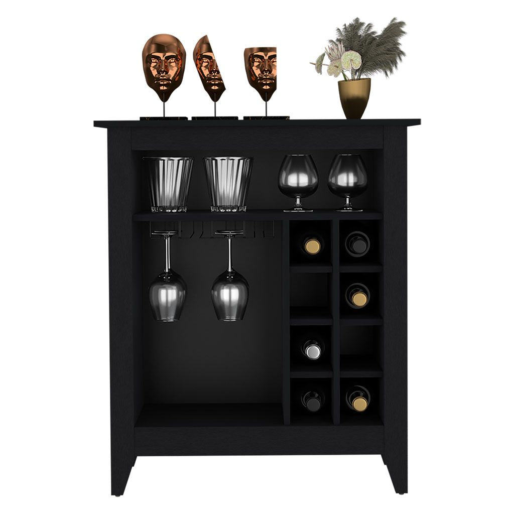 Castle Bar Cabinet with Wine and Glassware Storage