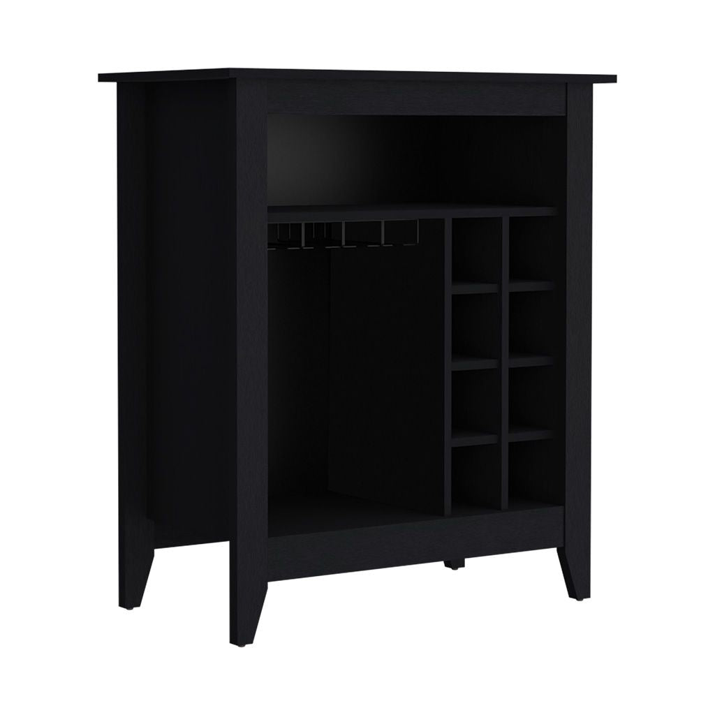 Castle Bar Cabinet with Wine and Glassware Storage
