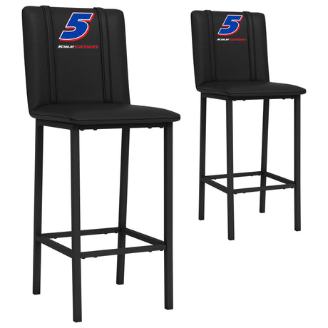 Kyle Larson #5 Bar Stool 500 with Name Rail Logo - Set of 2