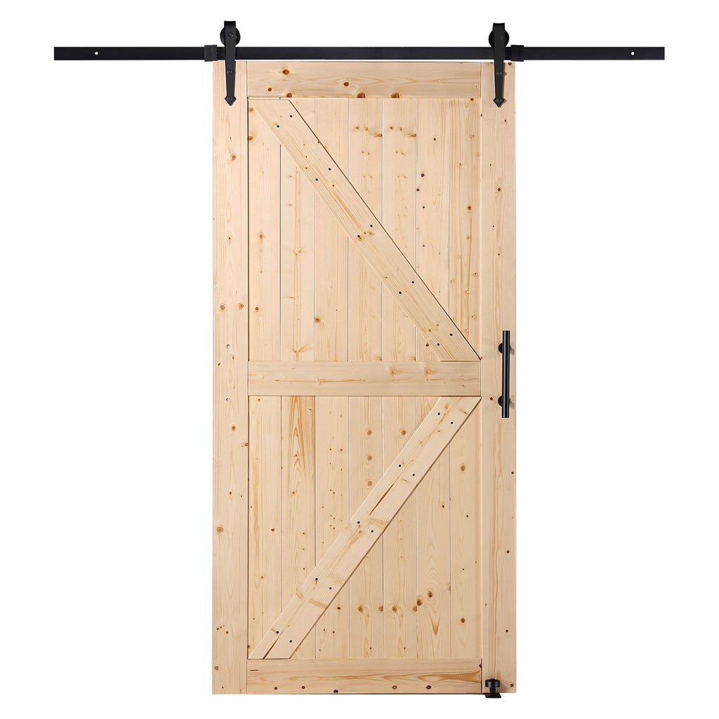 Paneled Sliding Barn Door and Hardware Kit