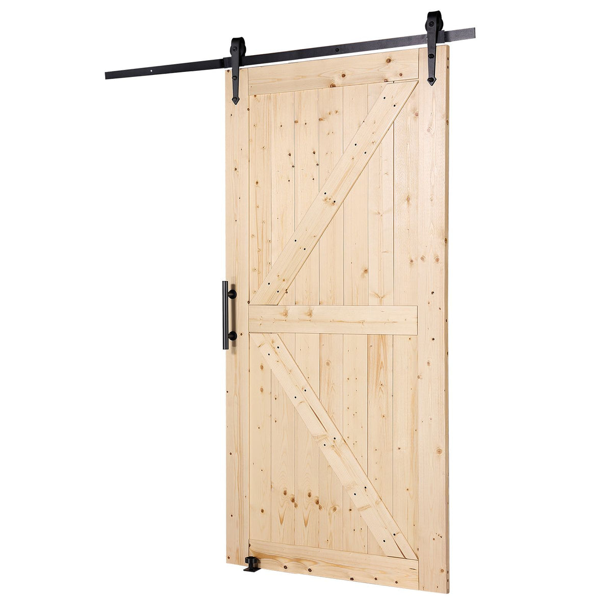 Paneled Sliding Barn Door and Hardware Kit