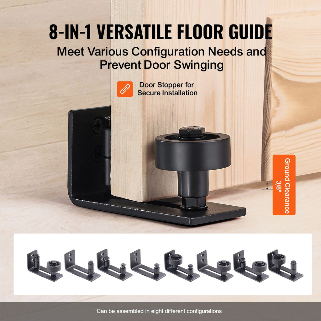Paneled Sliding Barn Door and Hardware Kit