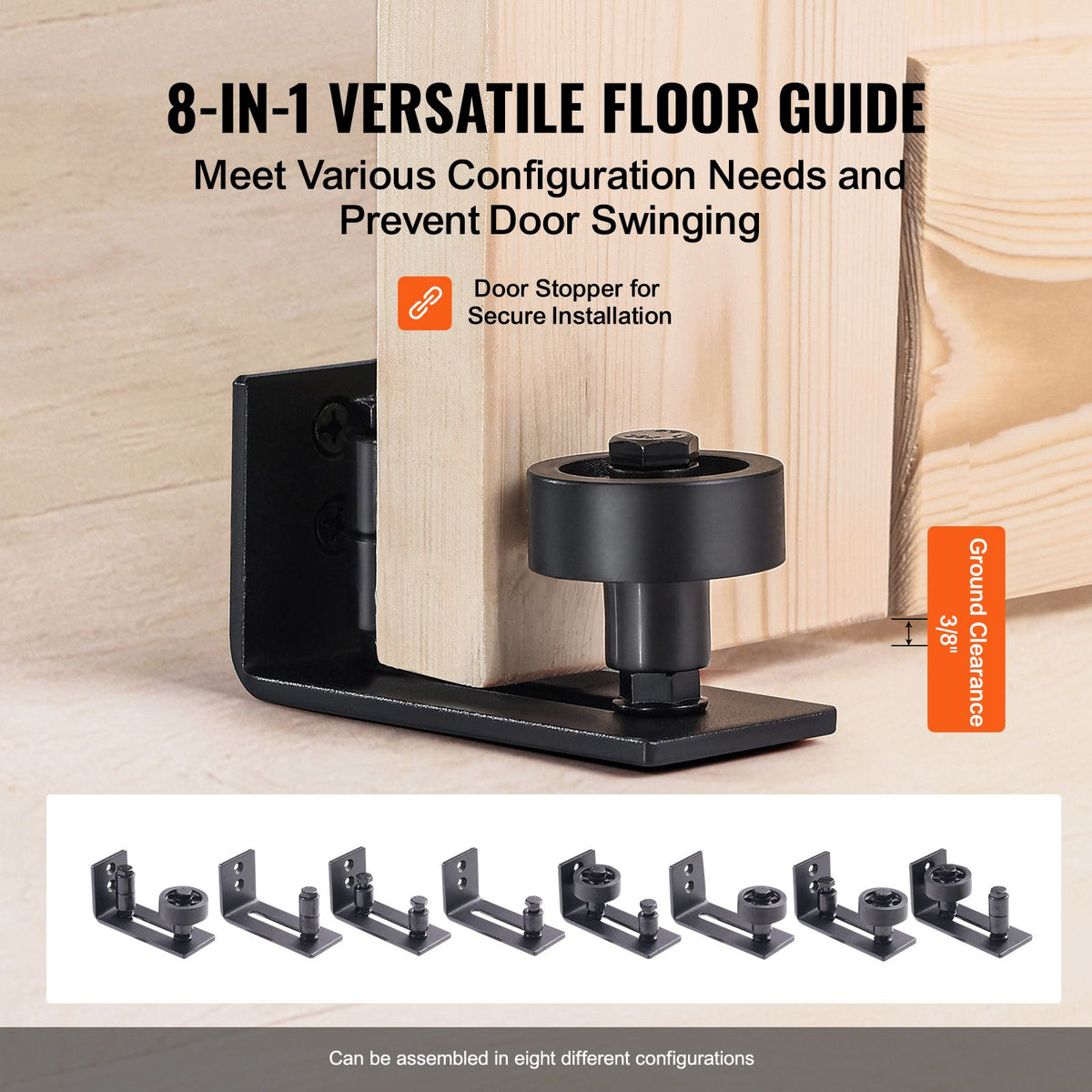 Paneled Sliding Barn Door and Hardware Kit