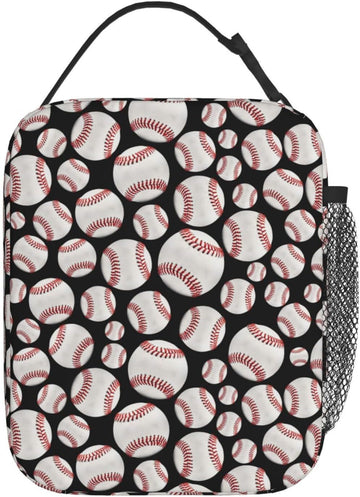 Insulated Baseball Lunch Bag for Work and Travel