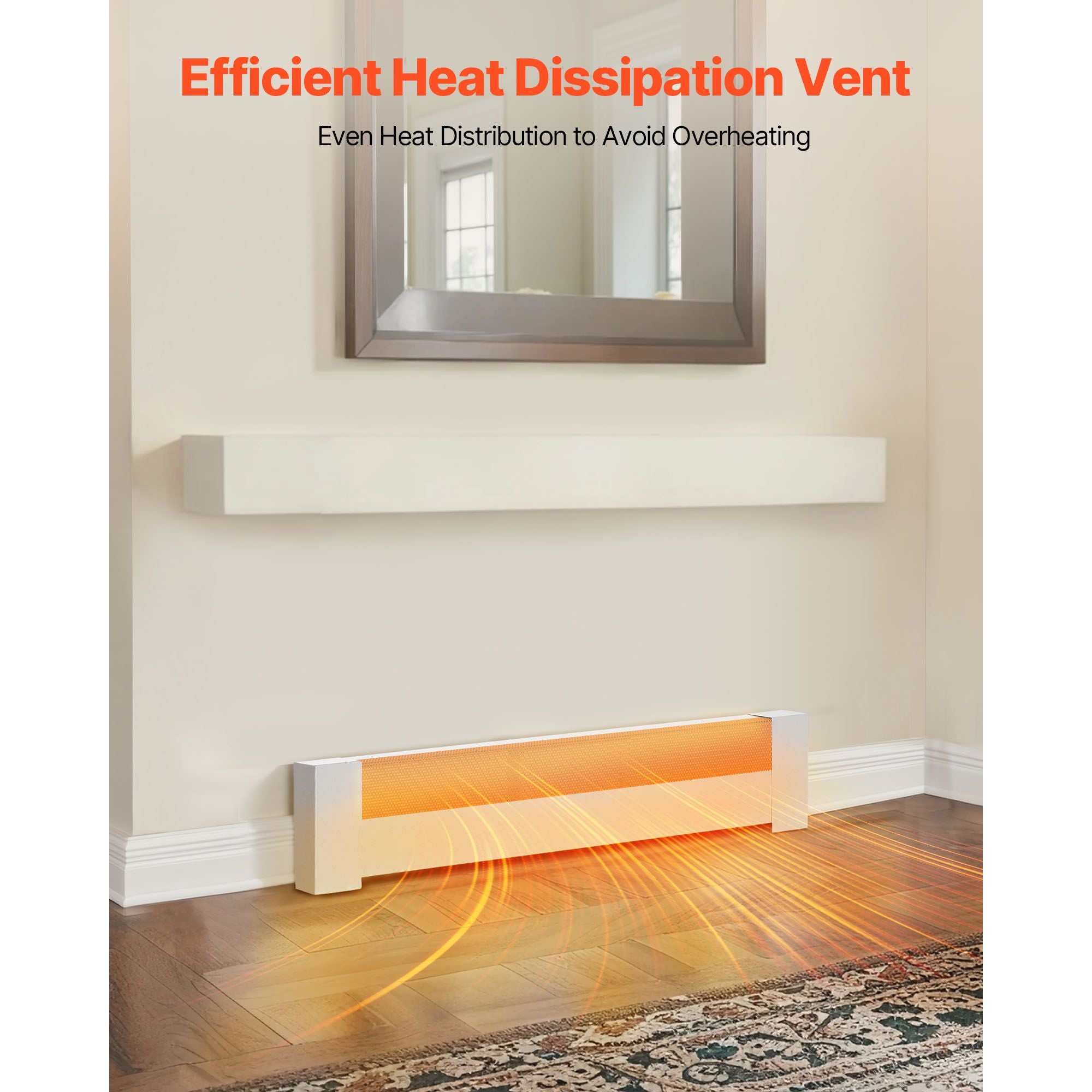 Basic Series White Baseboard Heater Front Cover