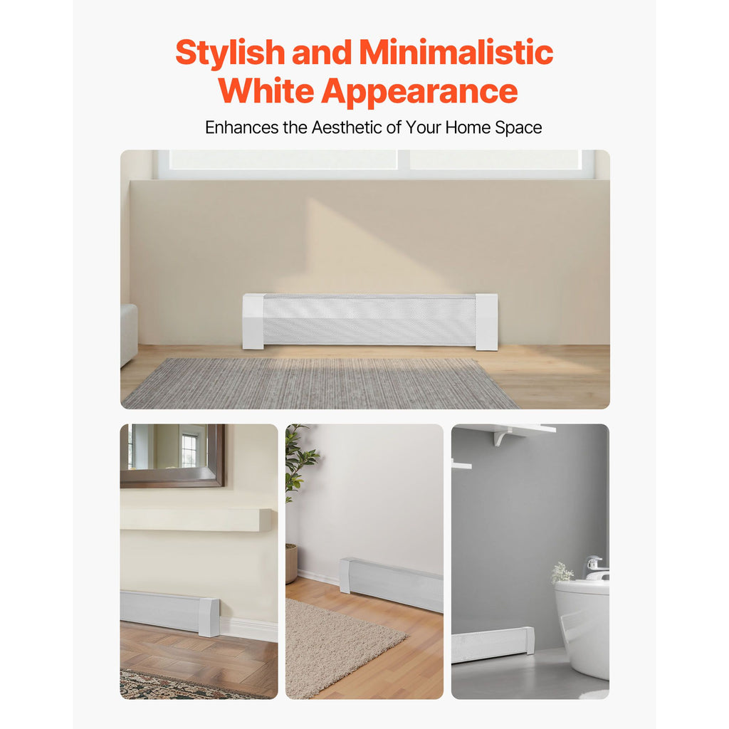 White Vented Baseboard Heater Replacement Cover