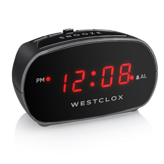 Digital LED Alarm Clock – Adjustable Volume & Snooze