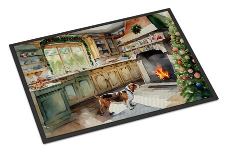 Basset Hound Christmas Cookies Doormat
