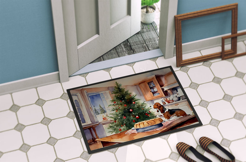Basset Hound Christmas Cookies Doormat