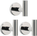 Chrome-Finish Wall-Mounted Towel and Robe Hooks