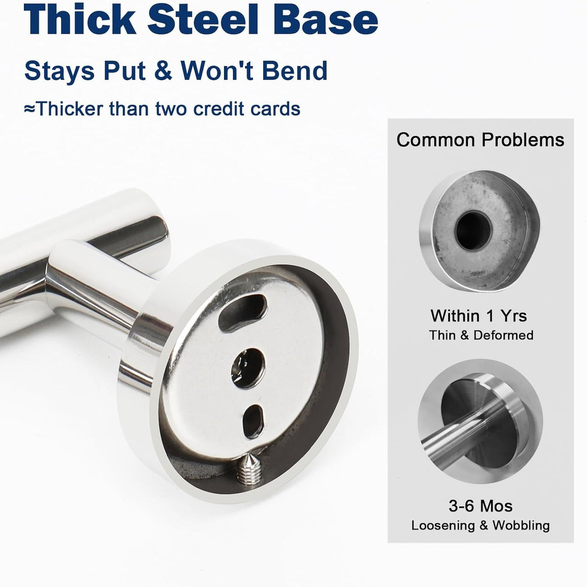 Chrome-Finish Wall-Mounted Towel and Robe Hooks