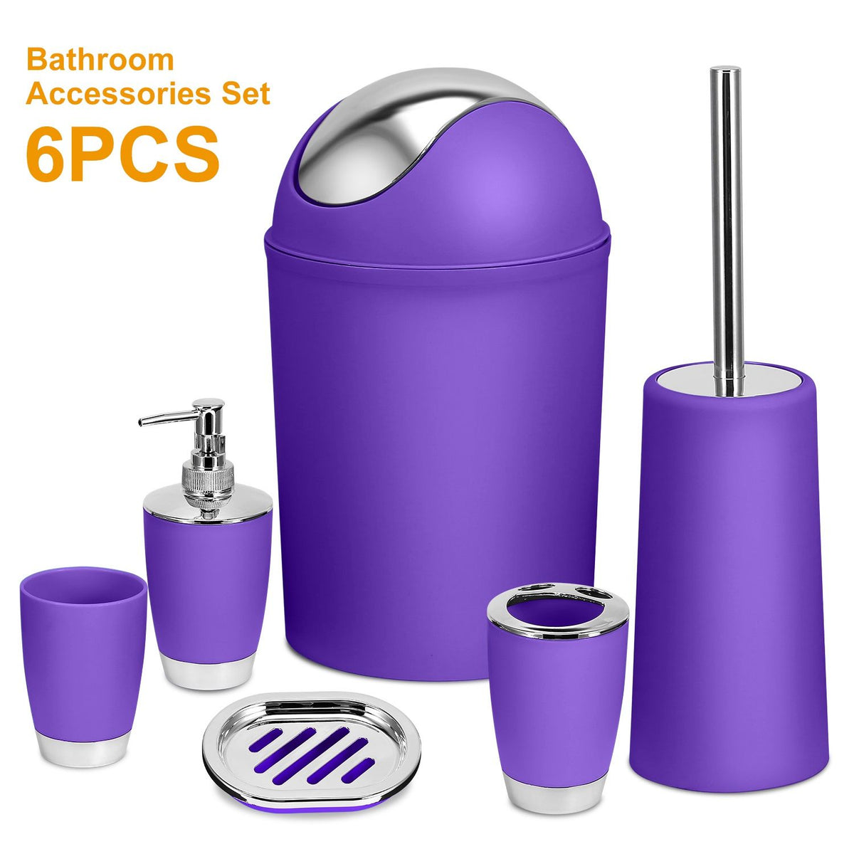 Coordinated Bathroom Accessory Ensemble