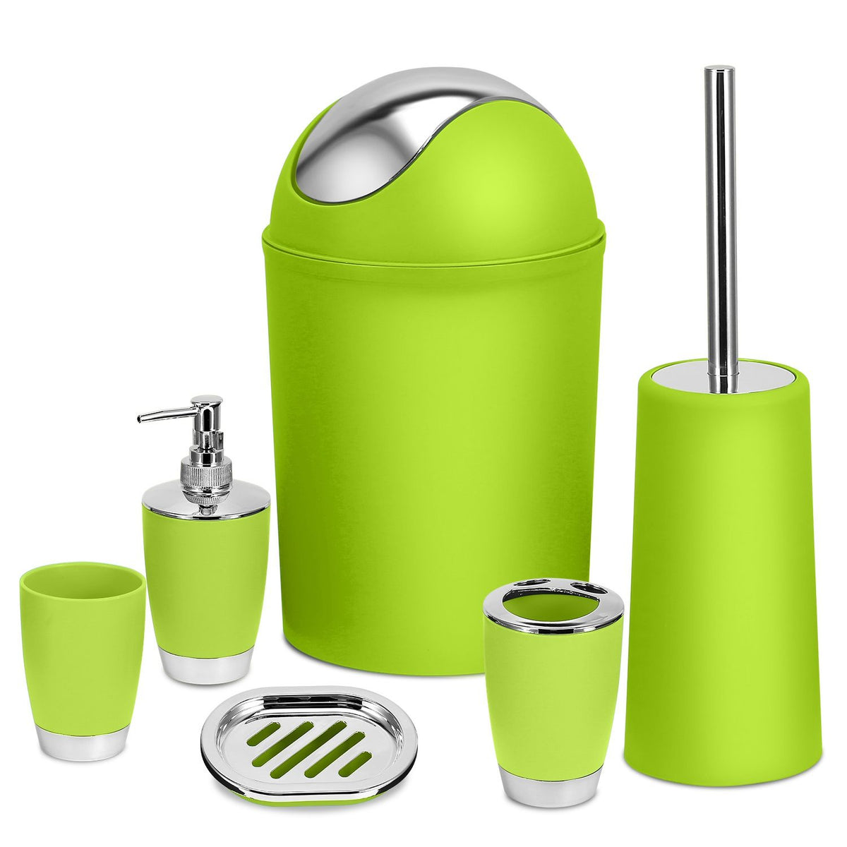 Coordinated Bathroom Accessory Ensemble