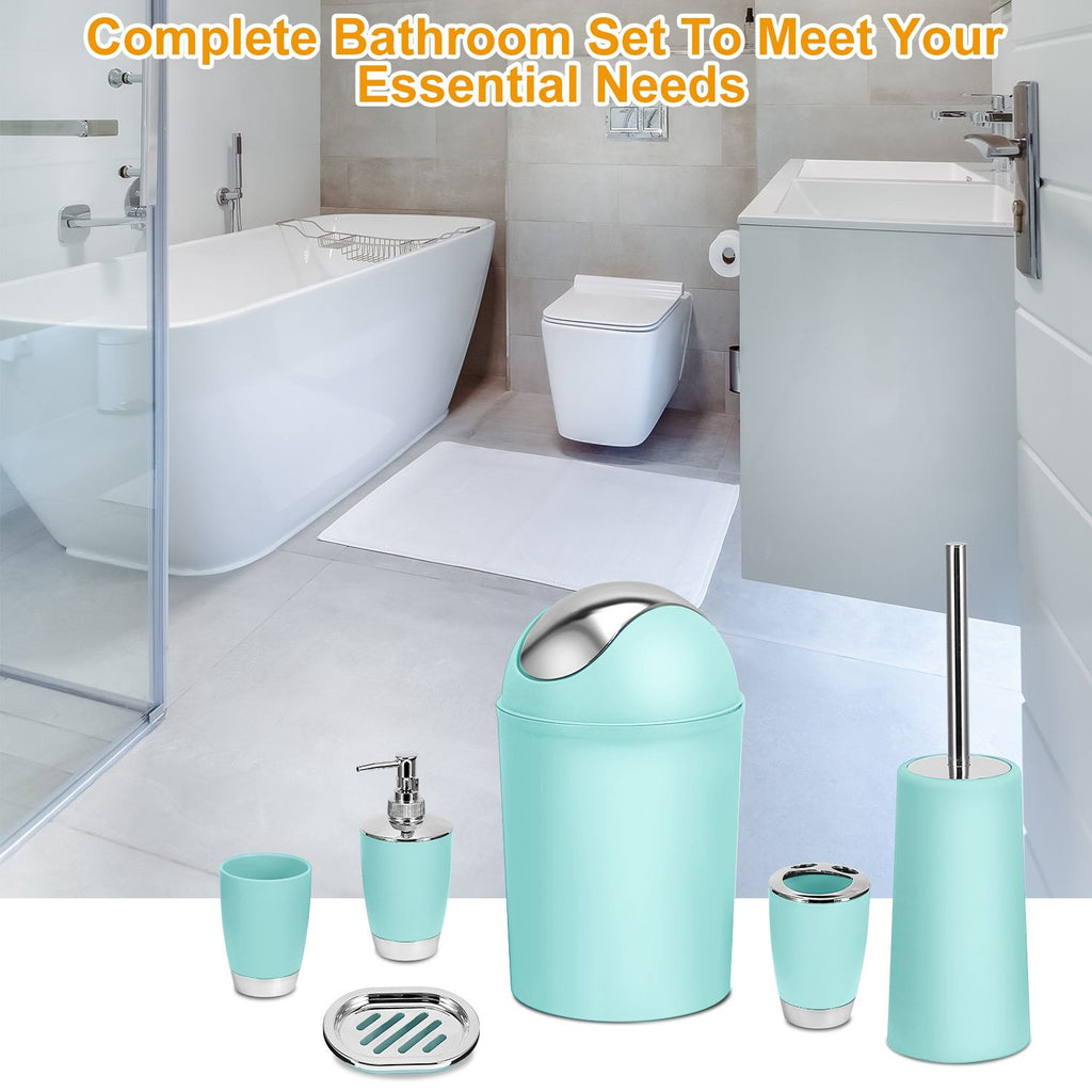 Coordinated Bathroom Accessory Ensemble