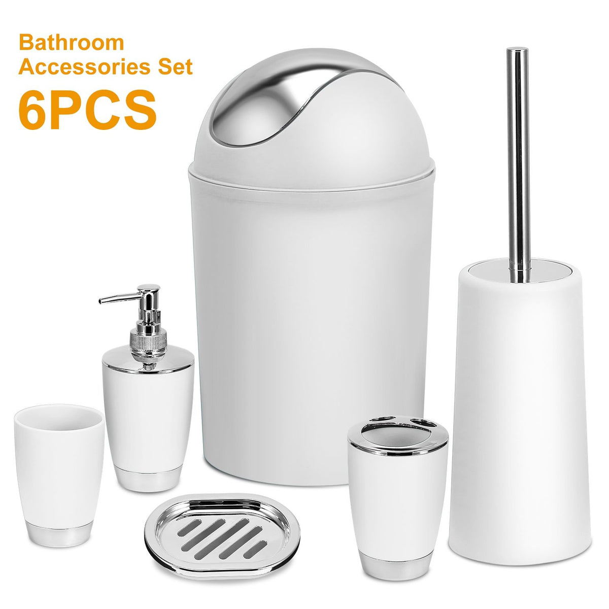 Coordinated Bathroom Accessory Ensemble