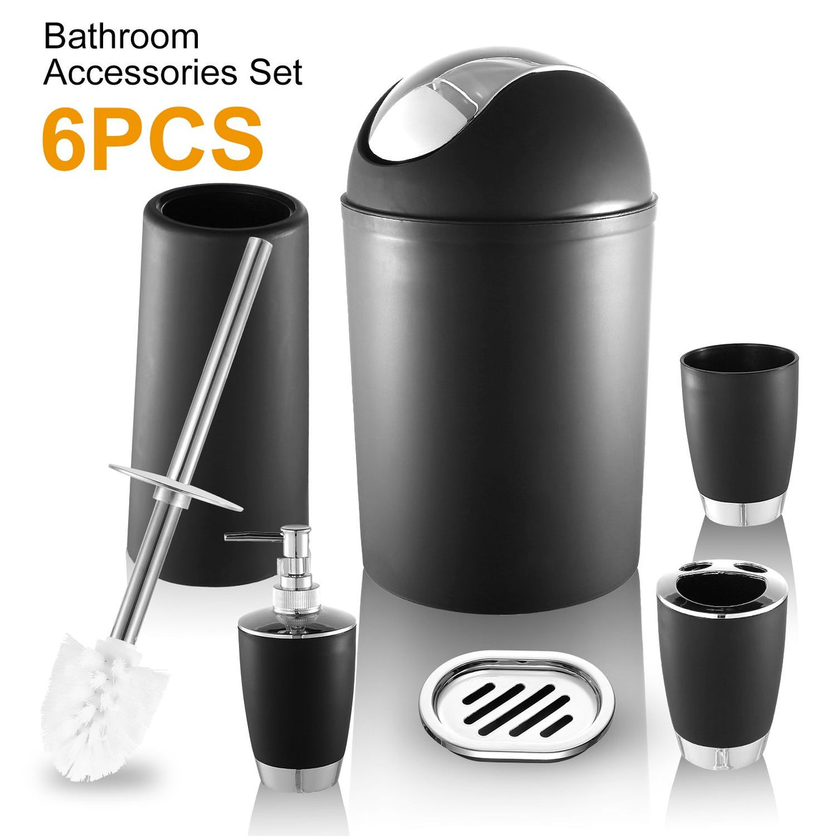 Coordinated Bathroom Accessory Ensemble