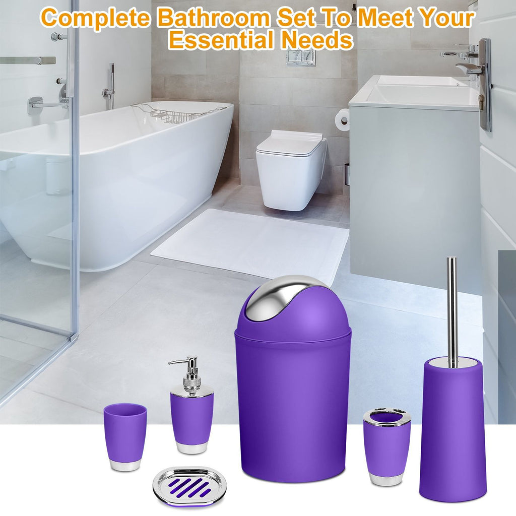 Coordinated Bathroom Accessory Ensemble