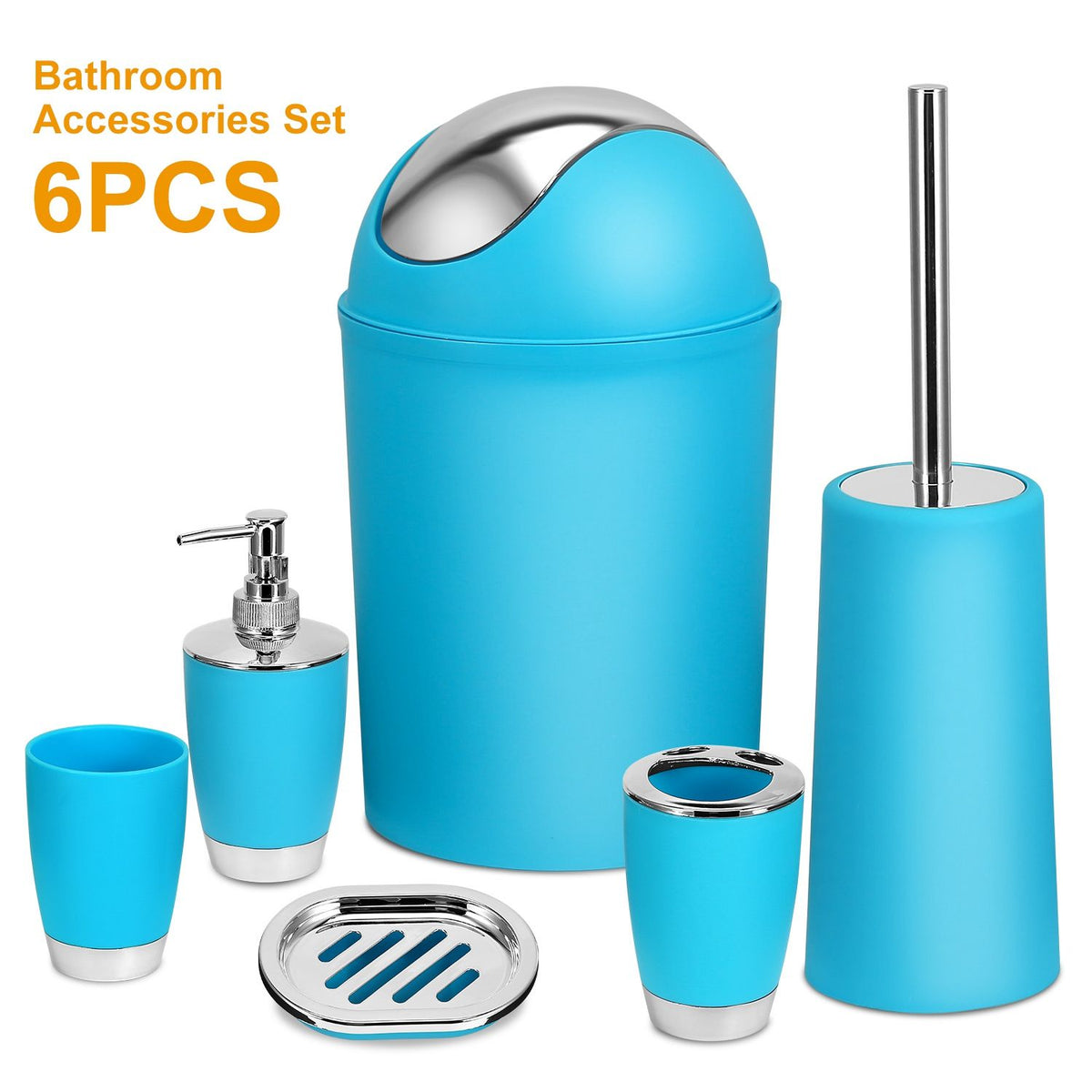 Coordinated Bathroom Accessory Ensemble