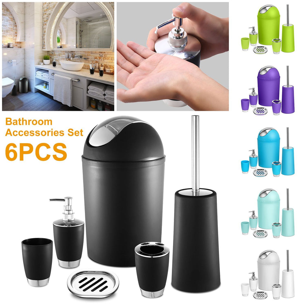Coordinated Bathroom Accessory Ensemble