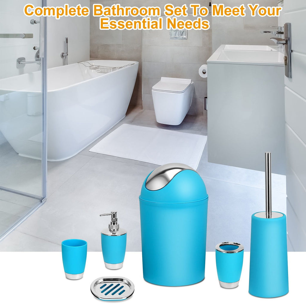 Coordinated Bathroom Accessory Ensemble