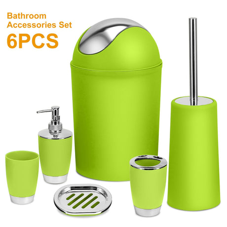 Coordinated Bathroom Accessory Ensemble