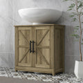 Farmhouse Bathroom Cabinet with Adjustable Shelf and U-Shaped Slot