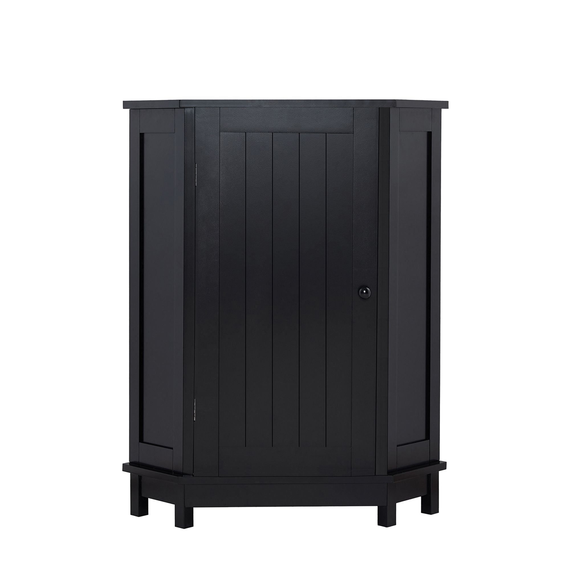 Triangle Corner Storage Cabinet with Adjustable Shelves for Bathroom and More