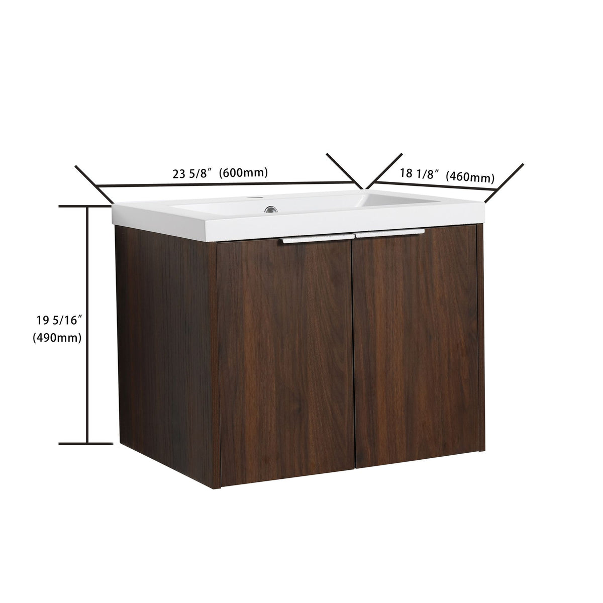 Modern Floating Bathroom Storage Cabinet – Soft-Close Door & Ample Space