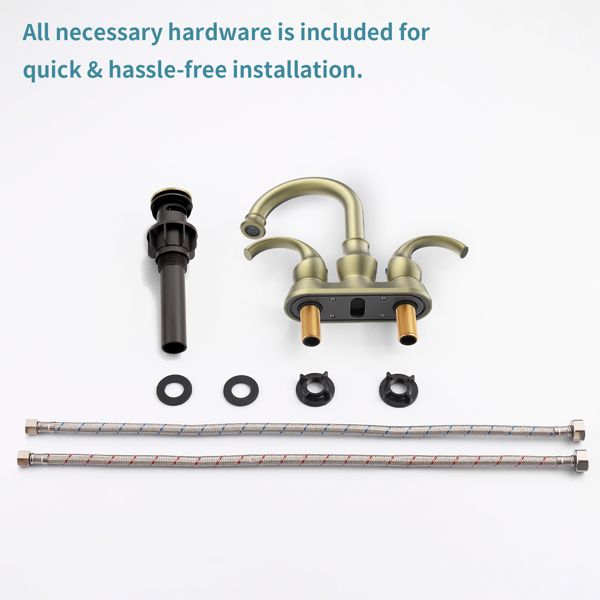 Crescent Moon Two-Handle Bathroom Faucet
