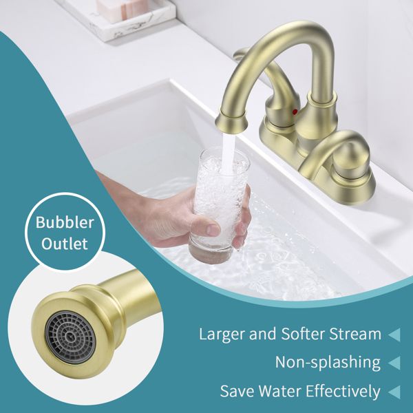 Crescent Moon Two-Handle Bathroom Faucet