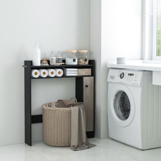 Maximize Bathroom Space with Over the Toilet Organizer & Adjustable Shelves