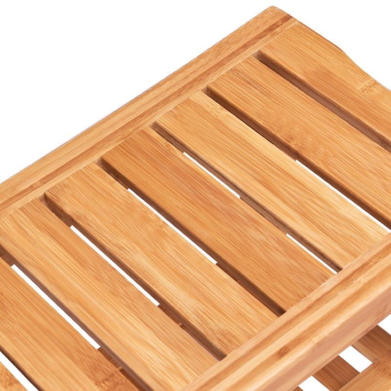 Versatile Shower Stool with Built-In Storage Shelf
