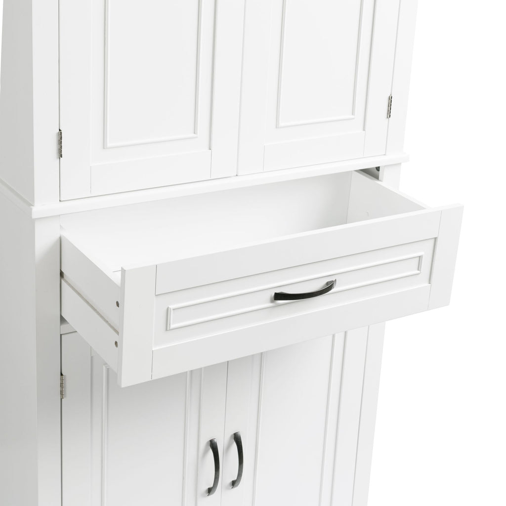 Tall Storage Cabinet with Doors, Drawer, and Adjustable Shelf