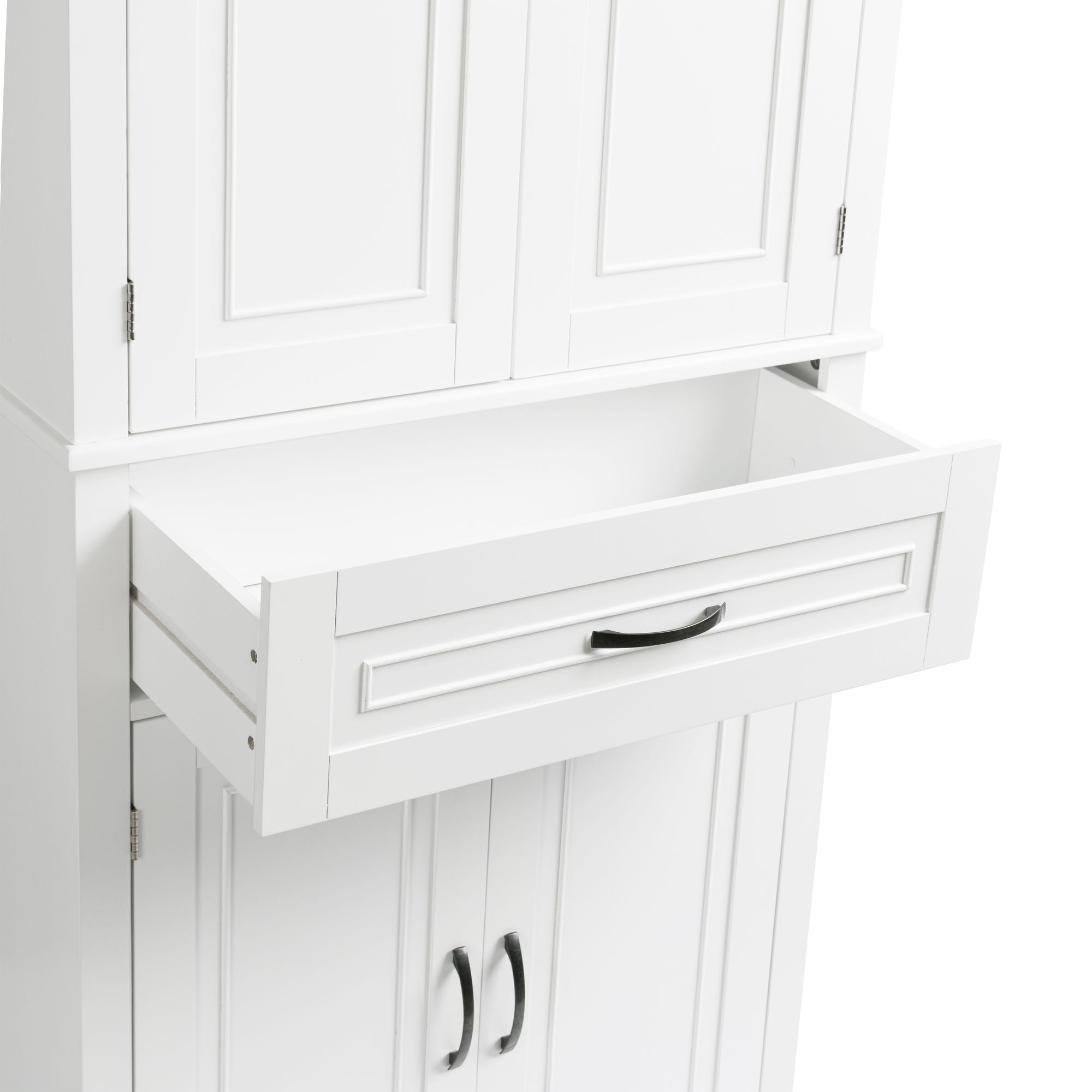 Tall Storage Cabinet with Doors, Drawer, and Adjustable Shelf