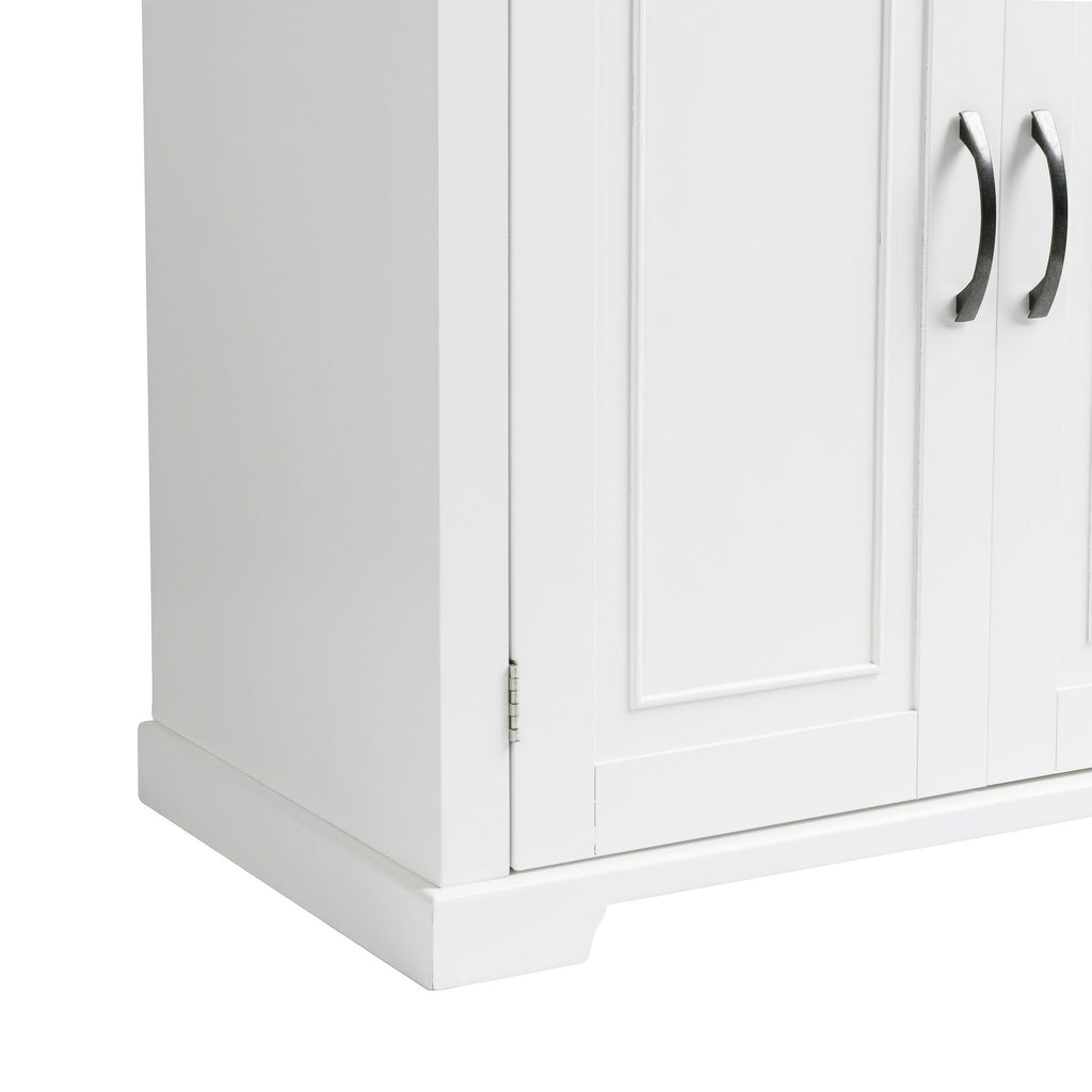 Tall Storage Cabinet with Doors, Drawer, and Adjustable Shelf