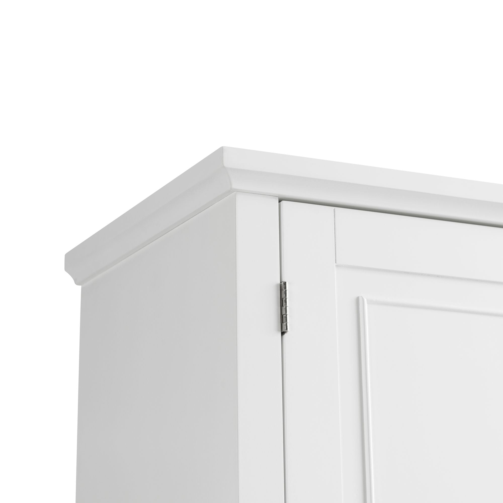 Tall Storage Cabinet with Doors, Drawer, and Adjustable Shelf