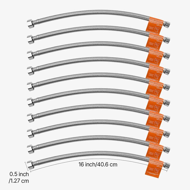Leak-Free Faucet Supply Line Connector with Lead-Free TPV & Brass
